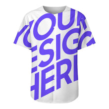 Charger l'image dans la galerie, Chemise homme manches courtes LM018 coupe ras du cou personnalisé avec photo texte prénom (conception une image)