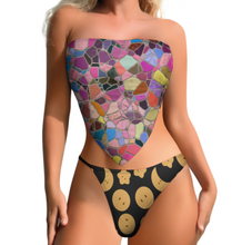 Charger l'image dans la galerie, 2023 New sexy bustier push-up bikini set 2 pièces maillot de bain J203D65 personnalisé avec logo texte photo (conception multi-images)