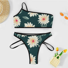 Charger l'image dans la galerie, 2023 nouveau maillot de bain une épaule J198D60 bikini bustier push-up ensemble 2 pièces personnalisé avec texte motif photo (conception une image)