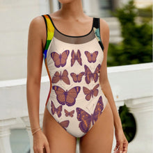 Charger l'image dans la galerie, 2024 NOUVEAU maillot de bain pour femme SDS2006 monokini une pièce maillot de bain en tissu maille transparente personnalisée avec prénom motif texte (conception multi-images)