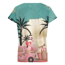 Charger l'image dans la galerie, T-Shirt Femme Col V VT | Haut Manches Courtes Personnalisable | Essentiel Chic