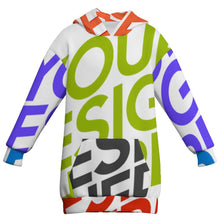 Charger l'image dans la galerie, Sweat à capuche oversize pour enfants MWZXU037 personnalisée avec prénom motif texte (conception multi-images)