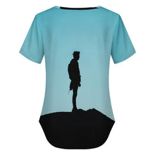 Charger l'image dans la galerie, T-shirt Col V Croisé Femme | Haut Personnalisable & Confortable