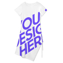 Charger l'image dans la galerie, Robe d'été midi robe de plage fendue A44Q personnalisé avec photo texte prénom (conception une image)