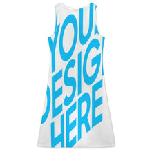 Charger l'image dans la galerie, Robe col V 2 pièces pour femme (robe sans manches + manteau châle) A77Q personnalisé avec photo texte prénom (conception une image)