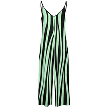 Charger l'image dans la galerie, Combinaison Salopette Fluide Femme : Jumpsuit Bretelles & Chevilles Élastiquées