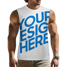 Charger l'image dans la galerie, Débardeur homme / T-shirt sans manches A66K personnalisé avec photo texte prénom (conception une image)