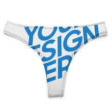 Charger l'image dans la galerie, String en soie glacée dos en T pour femme NZ207 personnalisé avec photo texte prénom (conception une image)