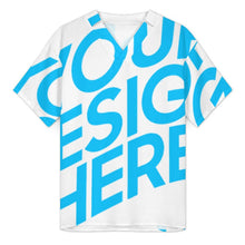 Charger l'image dans la galerie, T-shirt col V coupe régulière pour homme J20T personnalisé avec photo texte prénom (conception une image)