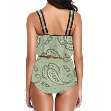 Charger l'image dans la galerie, Bikini Taille Haute Personnalisé Découpes - Bretelles Réglables
