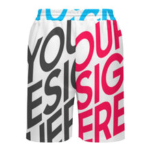 Charger l'image dans la galerie, Pantalon de survêtement court pour homme LM133 taille XS à 4XL personnalisée avec prénom motif texte (conception multi-images)