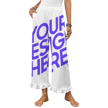 Charger l'image dans la galerie, Pantalon de pyjama à volants pour femme NSHYBSK personnalisé avec prénom motif texte (conception une image)