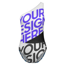 Charger l'image dans la galerie, Maillot de bain une pièce amincissant en maille sexy pour femme SDS504 personnalisé avec photo texte prénom (conception multi-images)