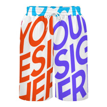 Charger l'image dans la galerie, Pantalon de survêtement court pour homme LM133 taille XS à 4XL personnalisée avec prénom motif texte (conception multi-images)