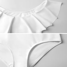 Charger l'image dans la galerie, Maillot de bain 1 pièce pour femme à volants et OFF SHOULDER 294328 personnalisé avec photo texte prénom (conception une image)