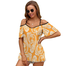 Charger l'image dans la galerie, Top Chiffon Épaules Nues Personnalisé | Bretelles Réglables Été