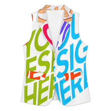 Charger l'image dans la galerie, Gilet polyvalent décontracté et habillé pour femme A22K personnalisée avec prénom motif texte (conception multi-images)