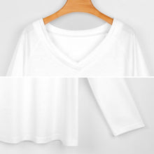 Charger l'image dans la galerie, Haut Manches Longues Col V Double | Oversize & Anti-Froissage (S-5XL)