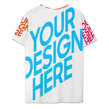 Charger l'image dans la galerie, Haut Henley décontracté à manches courtes pour homme OMDT09 avec 7 boutons personnalisée avec prénom motif texte (conception multi-images)