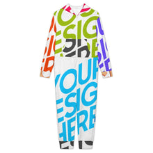 Charger l'image dans la galerie, Combinaison élégante en peluche avec capuche LTWY87 pour garçons et filles personnalisée avec prénom motif texte (conception multi-images)