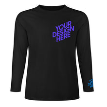 Charger l'image dans la galerie, Pull pour homme 100 % coton imprimé sur la poitrine et les poignets chemise à manches longues de différentes couleurs personnalisée avec prénom motif texte