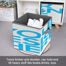 Charger l'image dans la galerie, Bacs de rangement pliables avec poignée personnalisé avec photo texte prénom (conception une image)