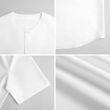 Charger l'image dans la galerie, Chemise homme manches courtes LM018 coupe ras du cou personnalisé avec photo texte prénom (conception une image)