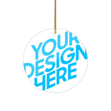 Charger l'image dans la galerie, Pendentif décoratif en acrylique pour sapin de Noël plusieurs styles disponibles (forme circulaire, amour, Noël) personnalisé avec photo texte prénom