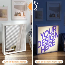 Charger l'image dans la galerie, Miroir veilleuse personnalisé avec photo texte prénom
