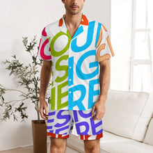 Charger l'image dans la galerie, Pyjama homme 2 pièces manches courtes LM135 personnalisée avec prénom motif texte (conception multi-images)