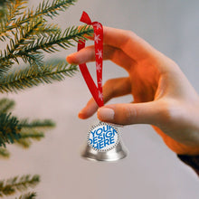 Charger l'image dans la galerie, Cloche de noël décorations d'arbre de noël pendentif cloche en métal ornements suspendus personnalisé avec photo motif texte