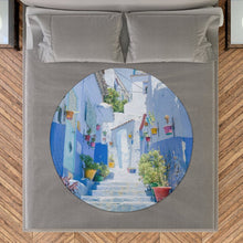 Charger l'image dans la galerie, Plaid Rond Personnalisé avec Photo | Tapis de Pique-Nique Chic