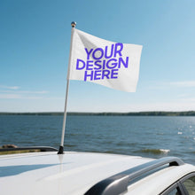 Charger l'image dans la galerie, Drapeau de voiture personnalisé avec photo texte prénom