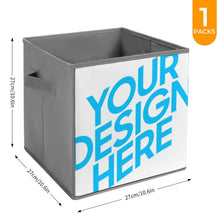 Charger l'image dans la galerie, Boîte de rangement pliable en tissu Oxford personnalisé avec photo texte prénom