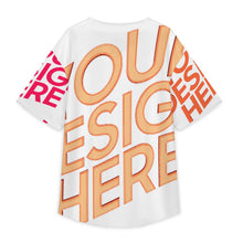 Charger l'image dans la galerie, T-shirts boutonnés en jersey de baseball pour hommes t-shirt de sport TSYX personnalisée avec prénom motif texte (conception multi-images)