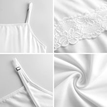 Charger l'image dans la galerie, Robe nuisette à bordure en dentelle pour femme SDS2520 personnalisé avec photo texte prénom (impression des multi-images)