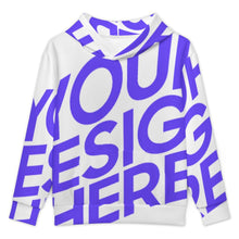 Charger l'image dans la galerie, Sweat à capuche enfant sans cordon SDS127 personnalisé avec photo texte prénom (conception une image)