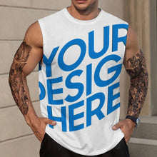 Charger l'image dans la galerie, Débardeur homme / T-shirt sans manches A66K personnalisé avec photo texte prénom (conception une image)