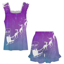Charger l'image dans la galerie, Ensemble Pyjama Volants Haut et Short Personnalisable — Tissu Doux du S au 5XL