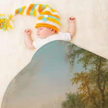 Charger l'image dans la galerie, Couverture Enfant Personnalisée | Plaid Rond & Doux avec Photo