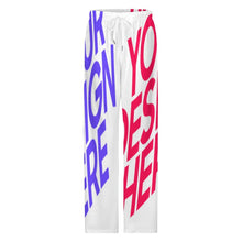 Charger l'image dans la galerie, Pantalon de pyjama ample cordon de serrage homme LM071 taille S-5XL personnalisée avec prénom motif texte (conception multi-images)