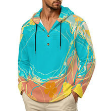Charger l'image dans la galerie, Sweat à Capuche Homme Col Boutonné Personnalisable Coupe Oversize