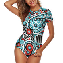 Charger l'image dans la galerie, Bikini Manches Courtes Personnalisé - Protection UV & Style Surf (Max 60 car.)