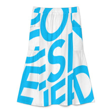 Charger l'image dans la galerie, Jupe trapèze mi-longue pour femme B13Q personnalisé avec photo texte prénom (conception une image)
