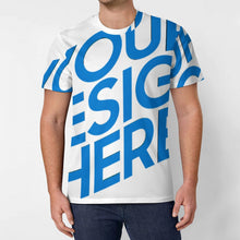 Charger l'image dans la galerie, T-Shirt Homme All over Print Ice Silk OMDT01 personnalisé avec photo texte prénom (conception une image)