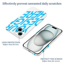 Charger l'image dans la galerie, Coque de protection en plastique PC pour iPhone 15 personnalisée avec prénom motif texte