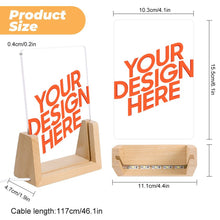 Charger l'image dans la galerie, Veilleuse en acrylique (base enfichable colorée) personnalisée avec prénom motif texte