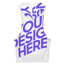 Charger l'image dans la galerie, Débardeur femme avec capuche et poches BX07 personnalisée avec prénom motif texte