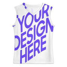 Charger l'image dans la galerie, Gilet de basket homme col V en jersey TK personnalisé avec photo texte prénom (conception une image)