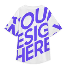 Charger l'image dans la galerie, T-shirt de baseball boutonné à manches courtes pour hommes TSYX personnalisé avec photo texte prénom (conception une image)